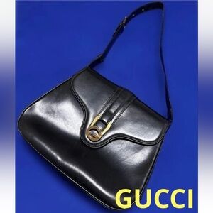 Gucci Black Leather Crossbody Bag